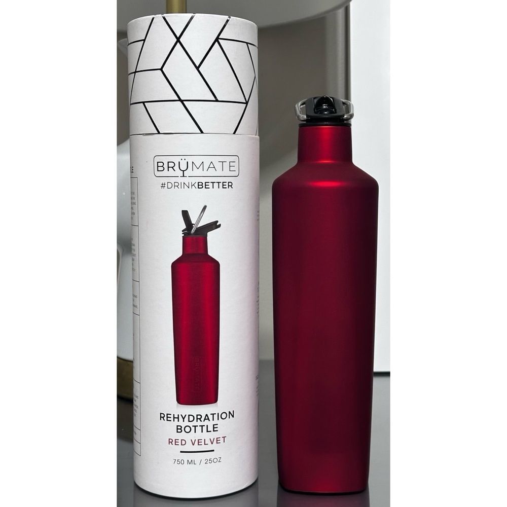 BruMate 25oz REHYDRATION‎ BOTTLE, RED VELVET